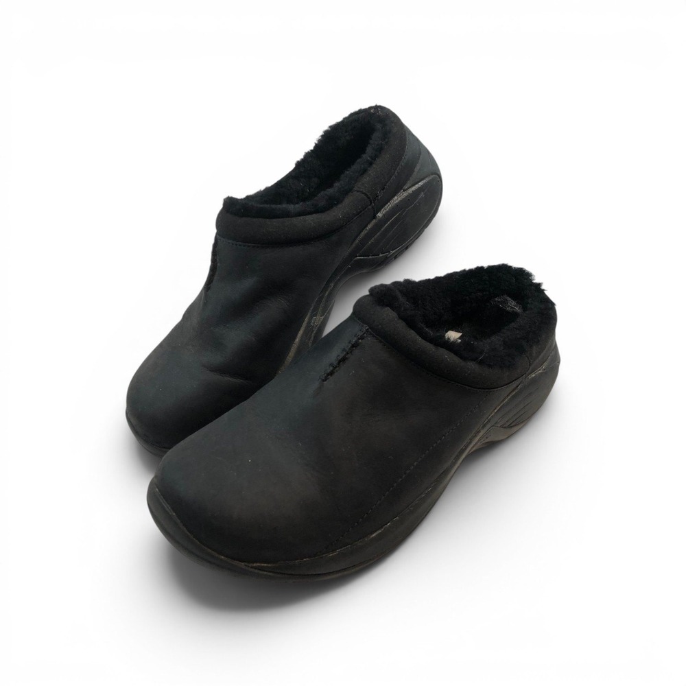 Merrell Encore Chill 2 Wool/Polyester Black Slip On Clogs Mens US 9.5 EU 43.5‎